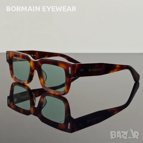 Слънчеви очила BORMAIN ICON нови, UV400, зелени стъкла, прозрачна рамка, снимка 2 - Слънчеви и диоптрични очила - 56211134