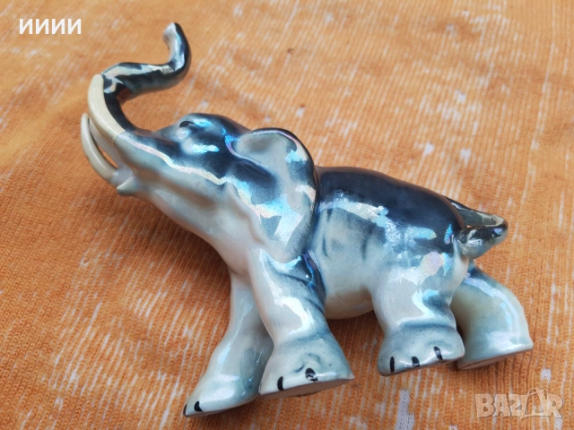Порцеланова статуетка фигурка слон, снимка 3 - Антикварни и старинни предмети - 53685672