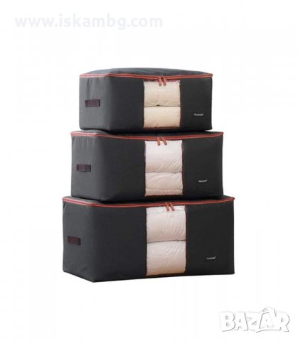 КАЛЪФИ ЗА СЪХРАНЕНИЕ НА ДОМАШЕН ТЕКСТИЛ В ТРИ РАЗМЕРА - код 3059, снимка 5 - Органайзери - 33897112