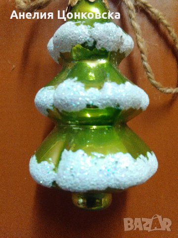Нова стъклена играчка "елхичка", снимка 1