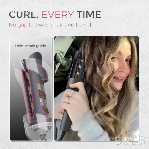 Нова Автоматична въртяща се маша за коса TYMO Curl Pro, снимка 4 - Друга електроника - 55980819
