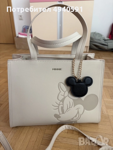 Дамска чанта Disney Minnie Mouse (Бежова)⁠, снимка 2 - Чанти - 56307111