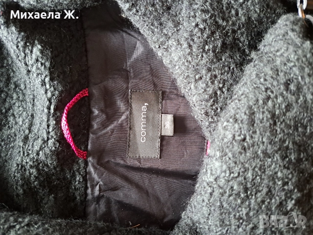 Comma, черно вълнено палто S , снимка 7 - Палта, манта - 52591838