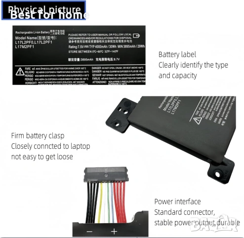 Батерия за лаптоп Lenovo IdeaPad 330 Touch-15ARR, снимка 6 - Друга електроника - 53204715