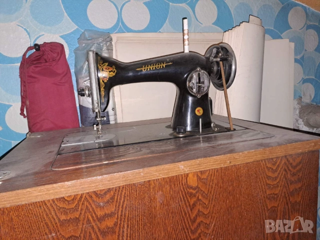 Ретро Шевна машина, крачна-”Юнион” ”Union” антикварна стара старинна, снимка 3 - Шевни машини - 53612441