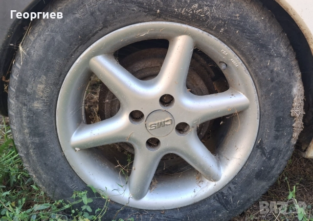 Лети джанти 4х100мм 15-цолови с гуми, снимка 4 - Гуми и джанти - 51569998