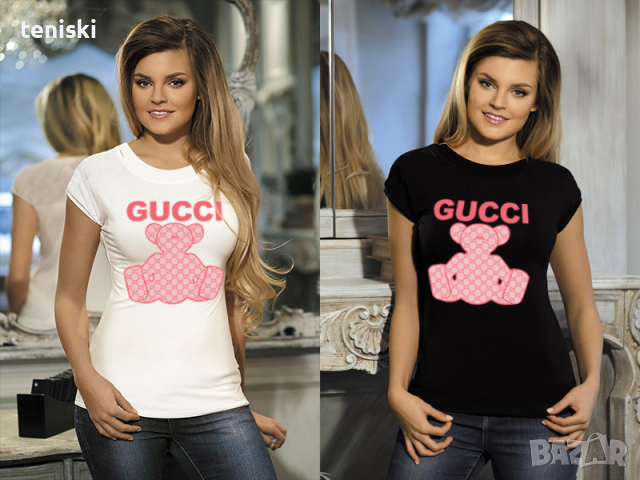  Тениски GUCCI BEAR принт 2 модела 