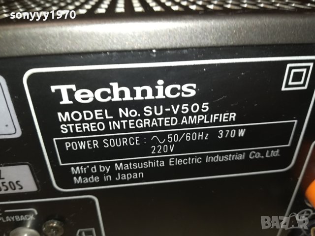 TECHNICS SU-V505 AMPLIFIER MADE IN JAPAN-LNV ВНОС SWISS 2806231041, снимка 17 - Ресийвъри, усилватели, смесителни пултове - 41379694