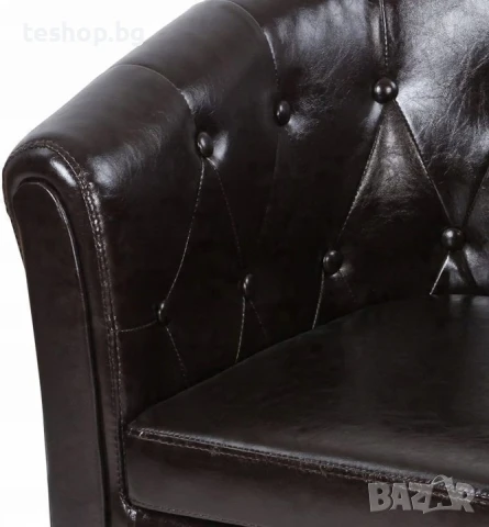 Фотьойл с табуретка MIADOMODO кожа лукс колекция, снимка 4 - Дивани и мека мебел - 50939546