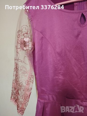 Дамска официална рокля в лилав цвят, снимка 9 - Рокли - 40619819