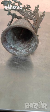 Стара бронзова камбана за врата#2, снимка 7 - Антикварни и старинни предмети - 44476197