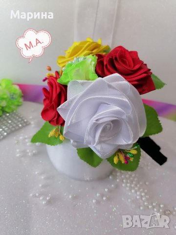 Диадема с цветя за народни танци , снимка 11 - Аксесоари за коса - 40620155