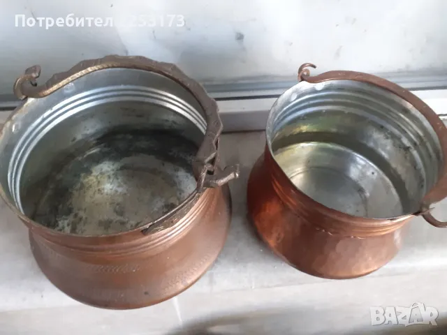 Медни менци с медни дръжки лот, снимка 2 - Декорация за дома - 47809157