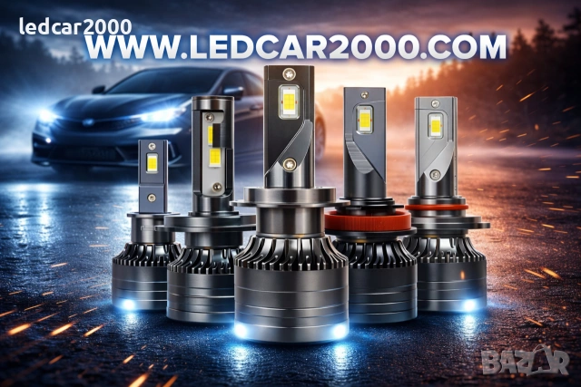 Лед Крушки mini Gold *CANBUS* 20000 lum. H1 H3 H4 H7 H11 HIR2 HB3 HB4 + Подарък LED T10