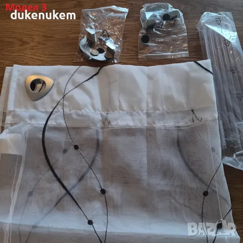 НОВА! Римска щора с халки, полупрозрачно перде с бродерия, снимка 8 - Пердета и завеси - 50020135