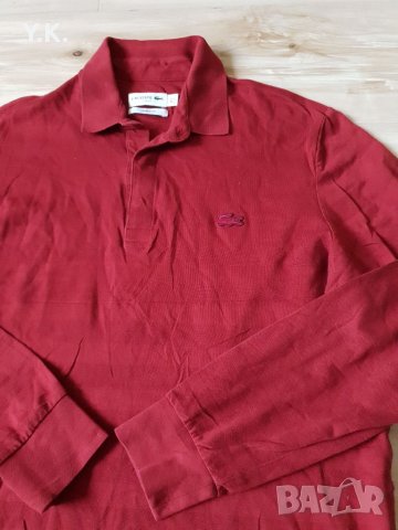 Оригинална мъжка блуза с яка Lacoste, снимка 3 - Блузи - 38850012