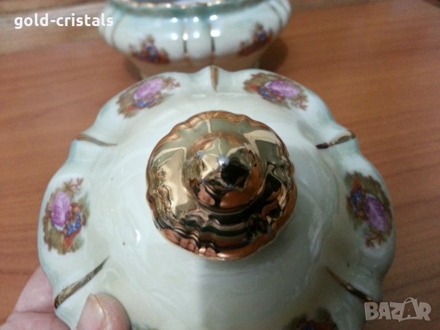  порцеланова захарница кутия съд, снимка 3 - Антикварни и старинни предмети - 35927427