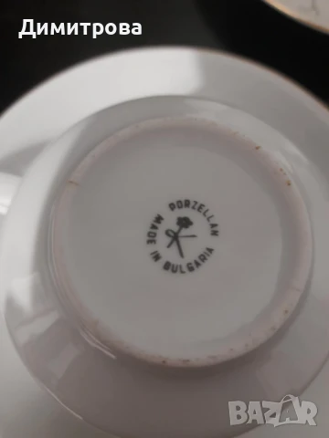 Стар  ретро български порцелан комплект за чай, снимка 6 - Сервизи - 50868704