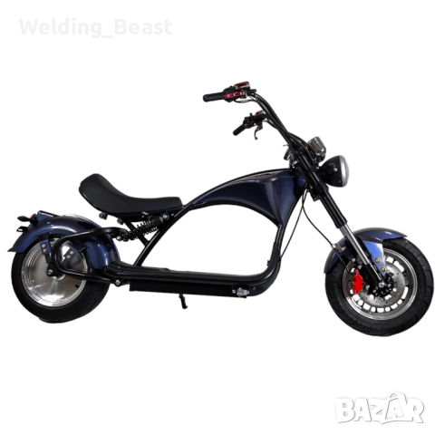 Чопър на ток HARLEY-DAVIDSON Blue 2500W, снимка 3 - Мотоциклети и мототехника - 44659880