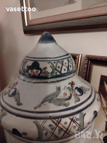 Голям порцеланов съд с капак, снимка 5 - Антикварни и старинни предмети - 51553704