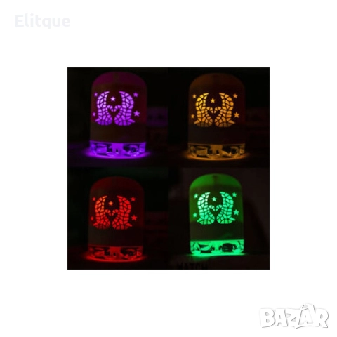 LED мини преносим светещ USB овлажнител за въздух за дома и за автомобила, снимка 14 - Лед осветление - 52896567