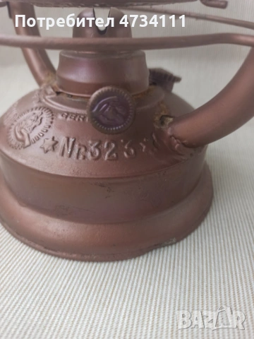 Старинен немски фенер FEUERHAND 323 vintage оригинал“, снимка 12 - Антикварни и старинни предмети - 53430421