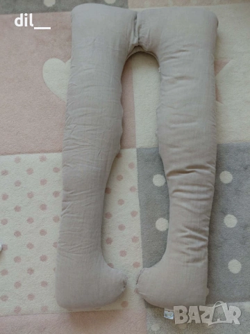 Възглавница за бременни с лен и пълнеж от вълна Medico Flaxy Wool,лен натурал, снимка 2 - Аксесоари за кърмачки - 53825865