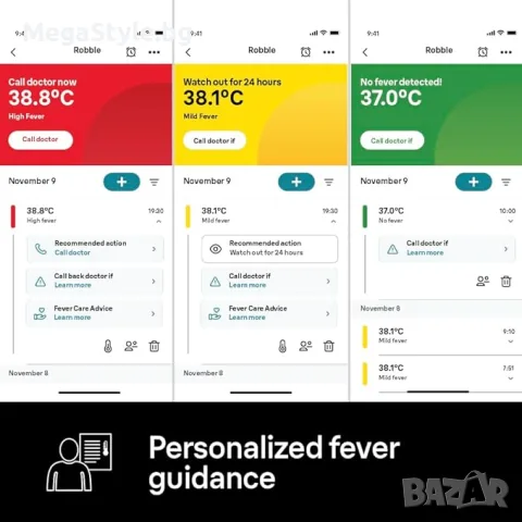 Термометър за ухо Braun ThermoScan 7+ connect , снимка 2 - Термометри, влагомери, хигрометри и барометри - 55823863