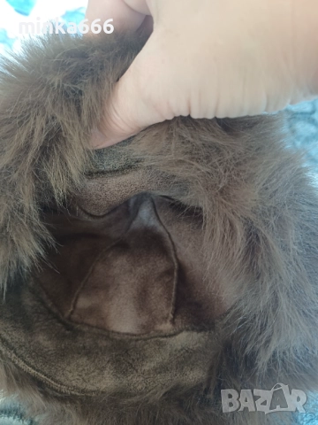 Шапка с естествен косъм., снимка 2 - Шапки - 52863923