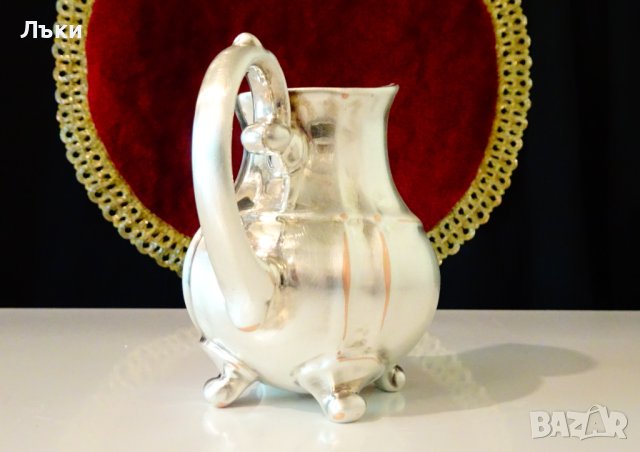 Порцеланова каничка WMF,сребърен обков 1000,барок. , снимка 4 - Антикварни и старинни предмети - 41612060