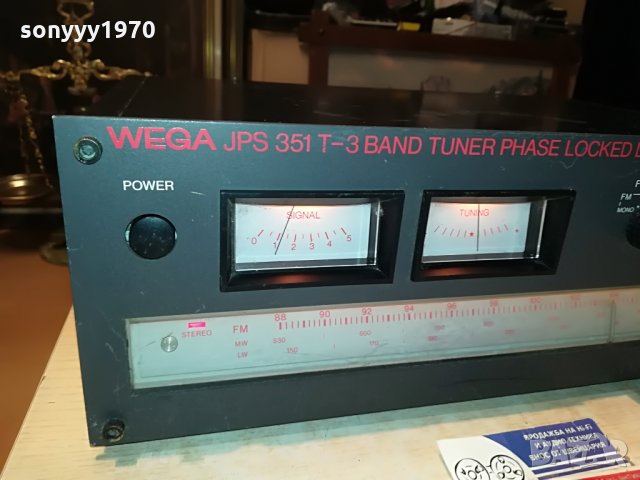 wega jps-351t stereo tuner-made in germany 1008212043, снимка 6 - Ресийвъри, усилватели, смесителни пултове - 33781067