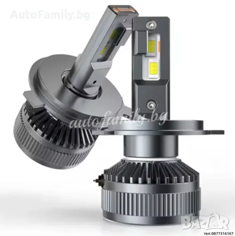 H4 Canbus LED, 6000k, 110W, яркост 13000 Lm, 12V, снимка 2 - Аксесоари и консумативи - 48517121