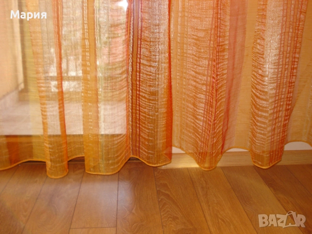 Перде от органза с оловна нишка 243/370см., снимка 4 - Пердета и завеси - 38471841