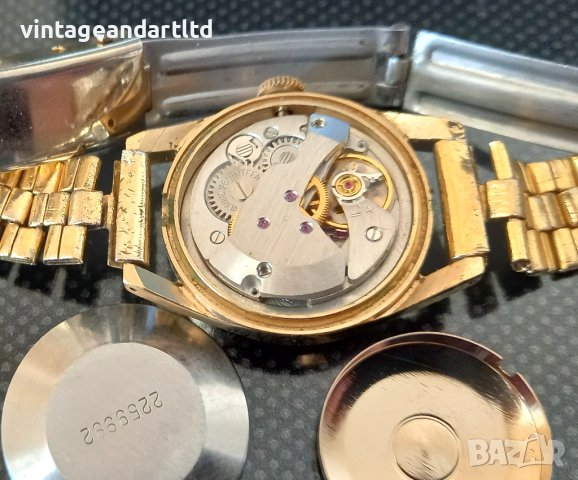 Колекционерски часовник, Заря, позлатен, дамски, отличен, снимка 6 - Антикварни и старинни предмети - 41167484