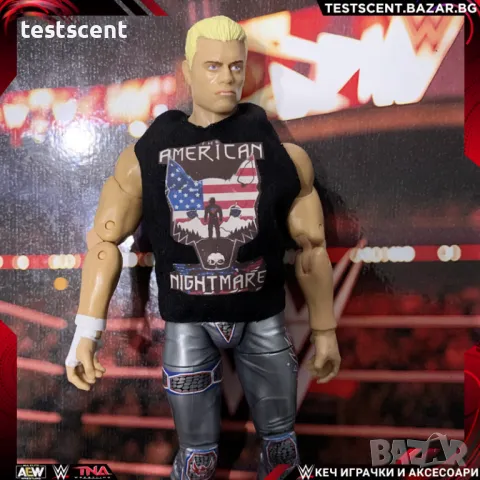 Екшън фигура AEW Cody Rhodes The American Nightmare Коуди Роудс UK Exclusive Jazwares WWE, снимка 1 - Колекции - 48830009