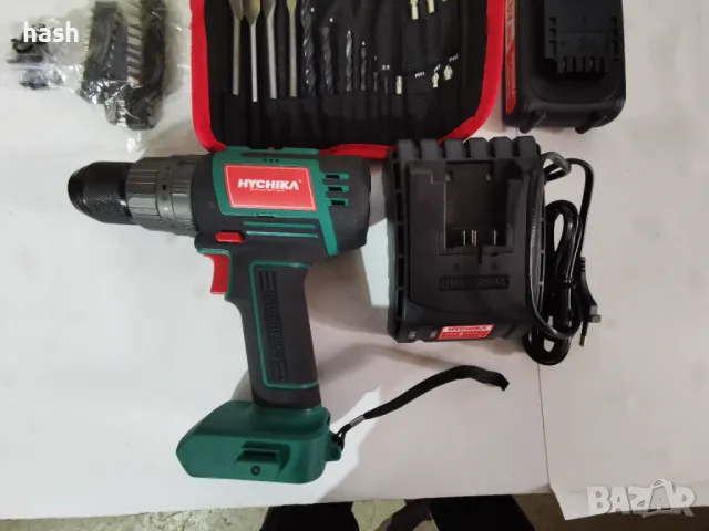 Професионална акумулаторна бормашина/винтоверт HYCHIKA 18V 60 Nm акумулаторна бормашина , снимка 6 - Винтоверти - 48570976