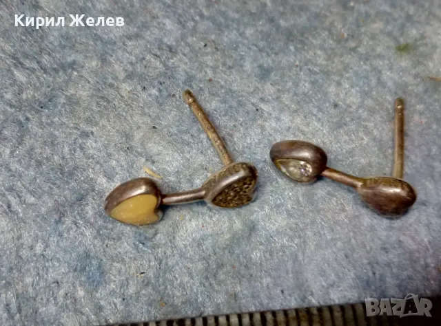 PANDORA СЪРЦЕВИДНИ СРЕБЪРНИ ОБЕЦИ ПАНДОРА СРЕБРО S925 ALE с ЦИРКОНИ и ЕМАЙЛ 48579, снимка 7 - Обеци - 49144419