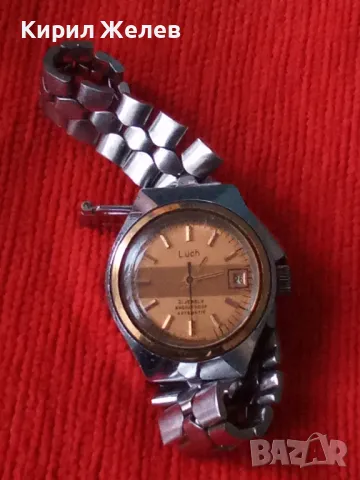 ЛУЧ 21 КАМЪКА Стар РУСКИ РЯДЪК СССР МЕХАНИЧЕН ЧАСОВНИК с ВЕРИЖКА от БЛАГОРОДНА СТОМАНА РАБОТЕЩ 36562, снимка 16 - Антикварни и старинни предмети - 39895707