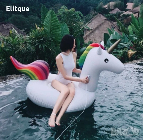 Плувайте с комфорт и стил с нашите надуваеми шезлонги-Фламинго, Еднорог или Лебед, снимка 11 - Други стоки за дома - 52852558