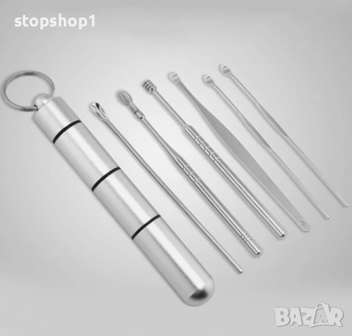 Комплект от 6 части за почистване на уши, инструмент за лично почистване, препарат за отстраняване н