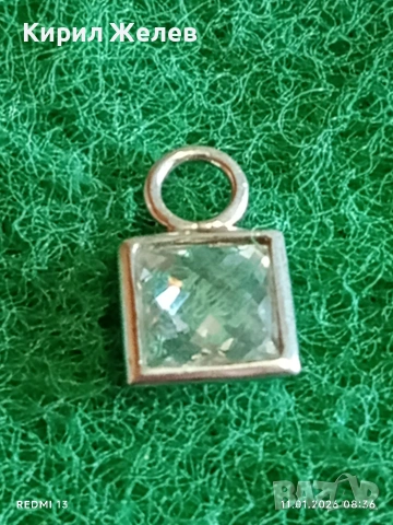 Прекрасно сребърно колие с кристали Сваровски стил елегантен стилен дизайн 52603