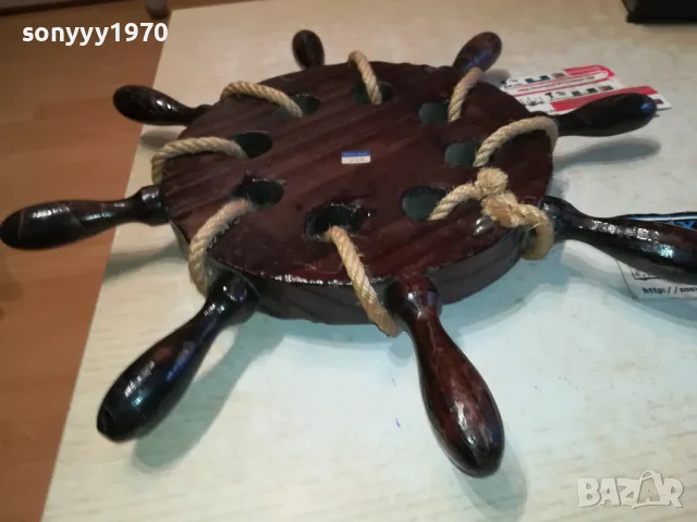 корабен рул барометър 42см от франция 0112241028, снимка 11 - Антикварни и старинни предмети - 48173097