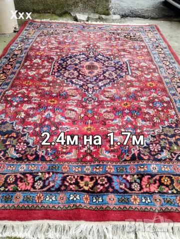 Ръчно тъкан вълнен килим.Ирански.Топ качество за ценители.