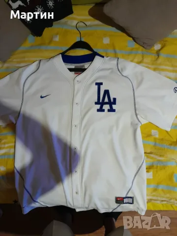 Оригинално бейзболно джърси Nike MLB LA Dodgers – Идеално за високи мъже 
