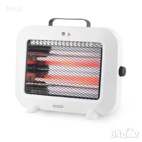 Кварцова печка, 800W, корал/ бял цвят, снимка 6 - Отоплителни печки - 56274544