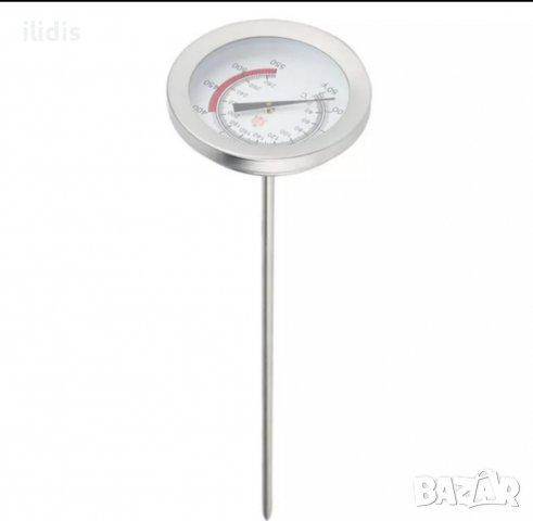 Термометър  шиш,   40 см 0- 300 градуса  за фритюрник, месо  камина, фурна, пещ и други , снимка 2 - Други инструменти - 39946767