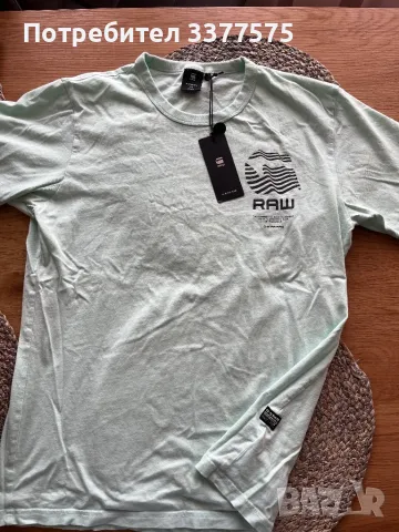 Нова тениска G-star raw mint мента, снимка 3 - Тениски - 47519672