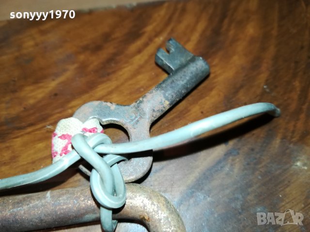 СЕИФ-КАСА МЕТАЛНА С КЛЮЧ 2009212001, снимка 14 - Антикварни и старинни предмети - 34198032