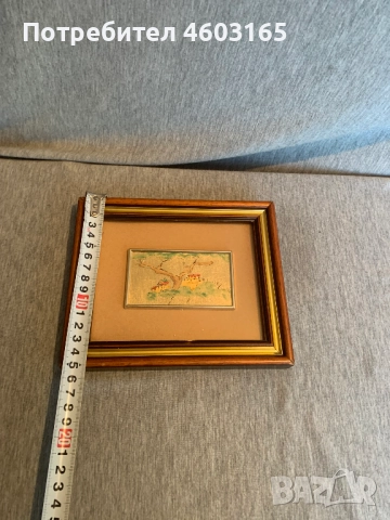 малка картина на златен лист, снимка 6 - Картини - 52513762