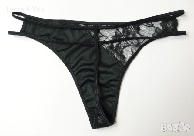 L дамска прашка с кожен ефект и двоен ластик на талията, снимка 2 - Бельо - 52148158